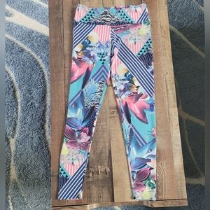 Onzie Colorful Active Leggings, Women's Medium